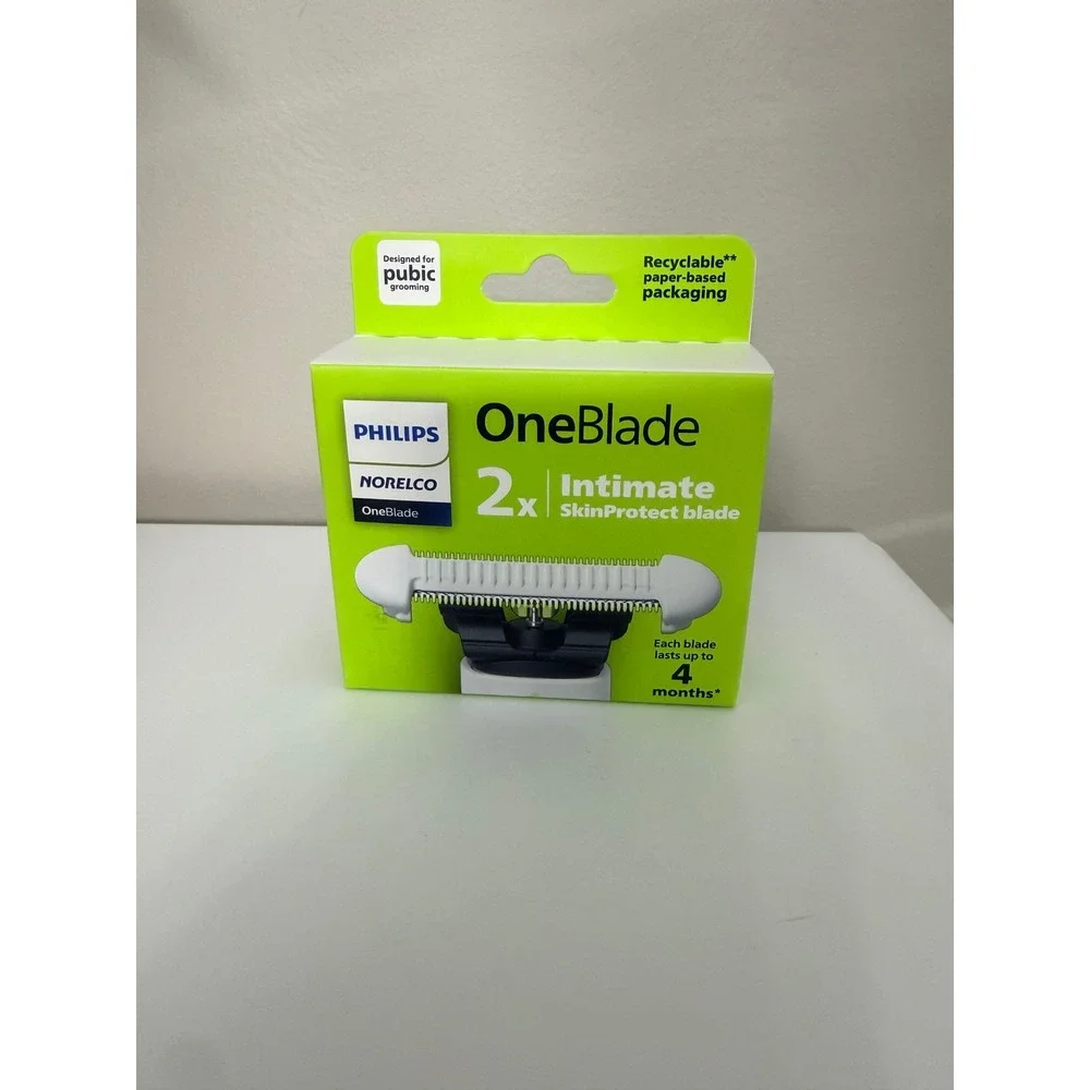 Philips Norelco OneBlade Intimate Replacement Blades 2pk White NWT